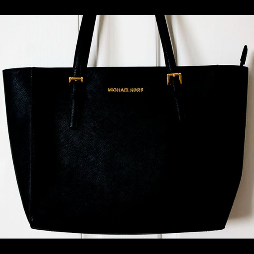 Michael Kors Black Leather Bag Purse NWT